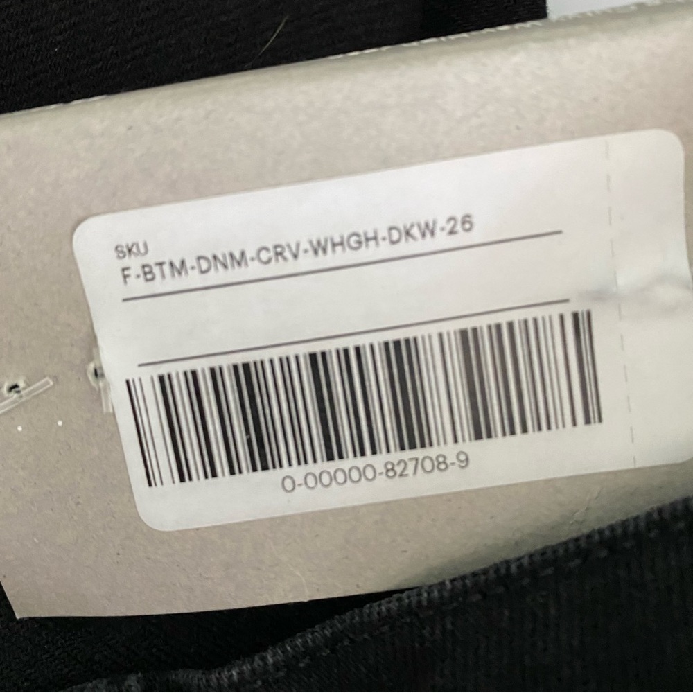 Everlane Women's The Curvy Way-High High Rise Denim Jean Black Size 26 NWT - Picture 12 of 12